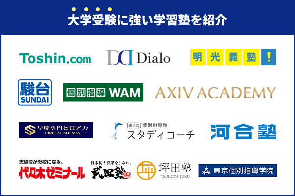 大学受験におすすめの学習塾